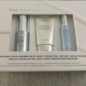 New Skinmedica Radiance Collection Eye Cream Hydra Collagen Exfoliating Cleanser